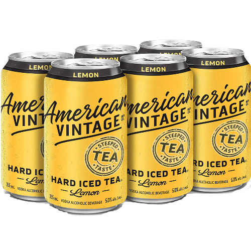 American Vintage Hard Iced Tea Lemon (6 x 355ML Cans)
