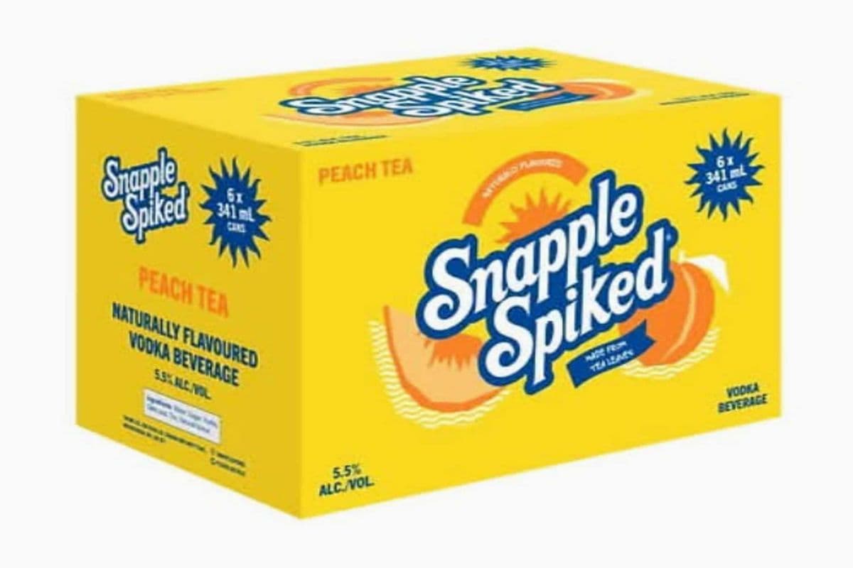 SNAPPLE SPIKED PEACH (6 x 341ML)