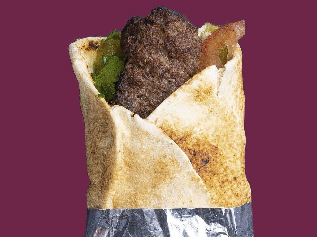 Ground Beef Kebab Wrap