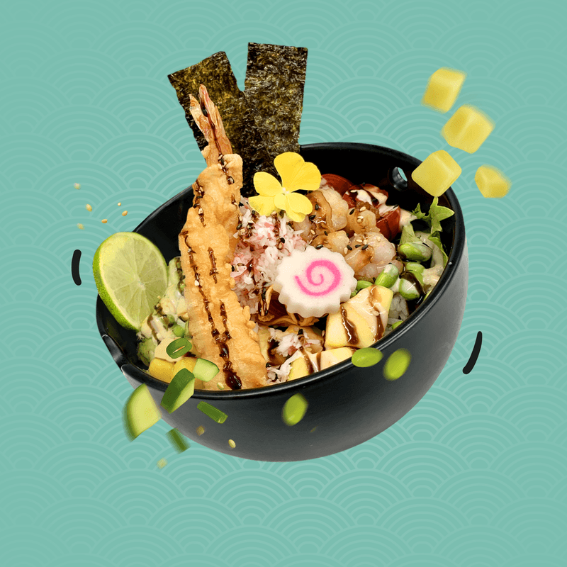 Poké bol ebi & kani / Poké bowl ebi & kani