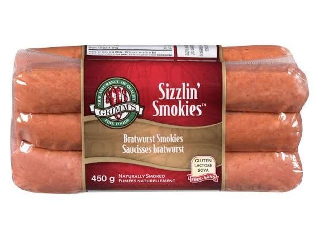 GRIMMI’S BRATWURST SMOKIES 450G