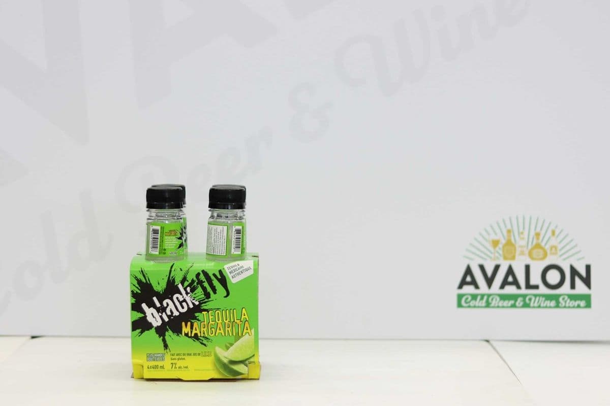 Black Fly Tequila Margarita 4 Pack Bottles (4 x 400ml)