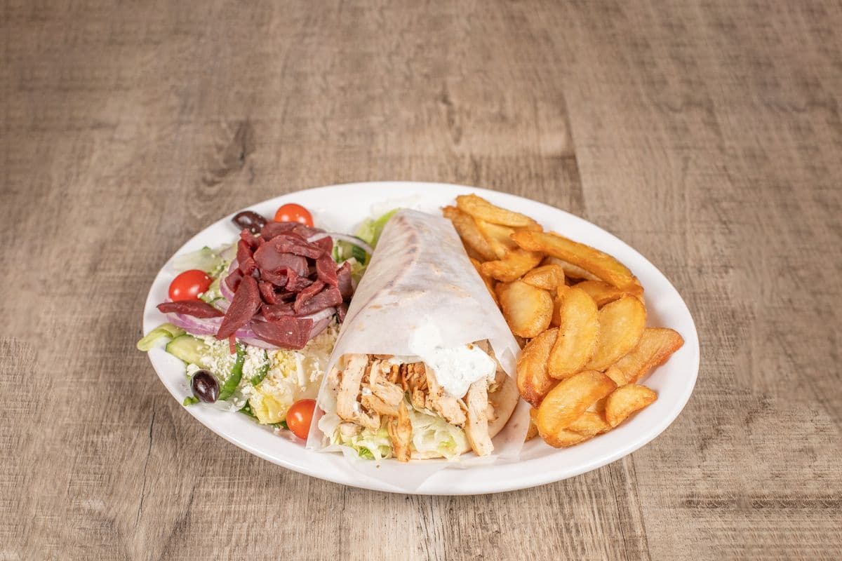 Chicken Pita with Two Sides