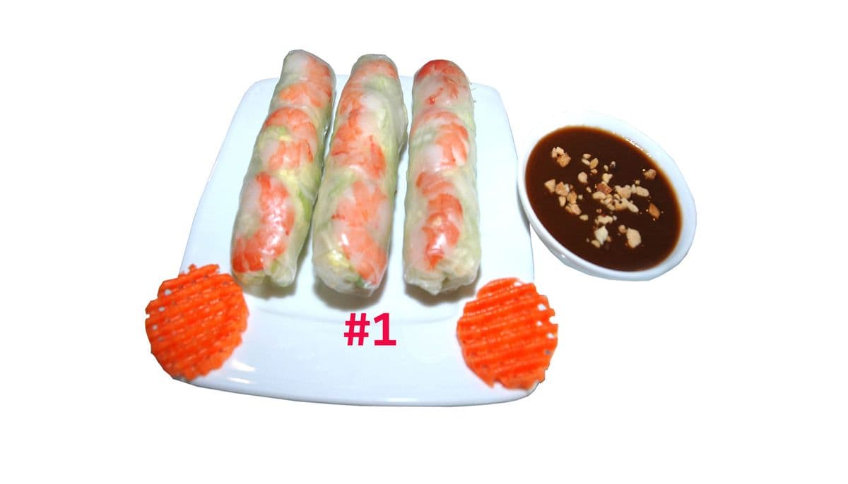 1. Shrimp Salad Roll (3 rolls)