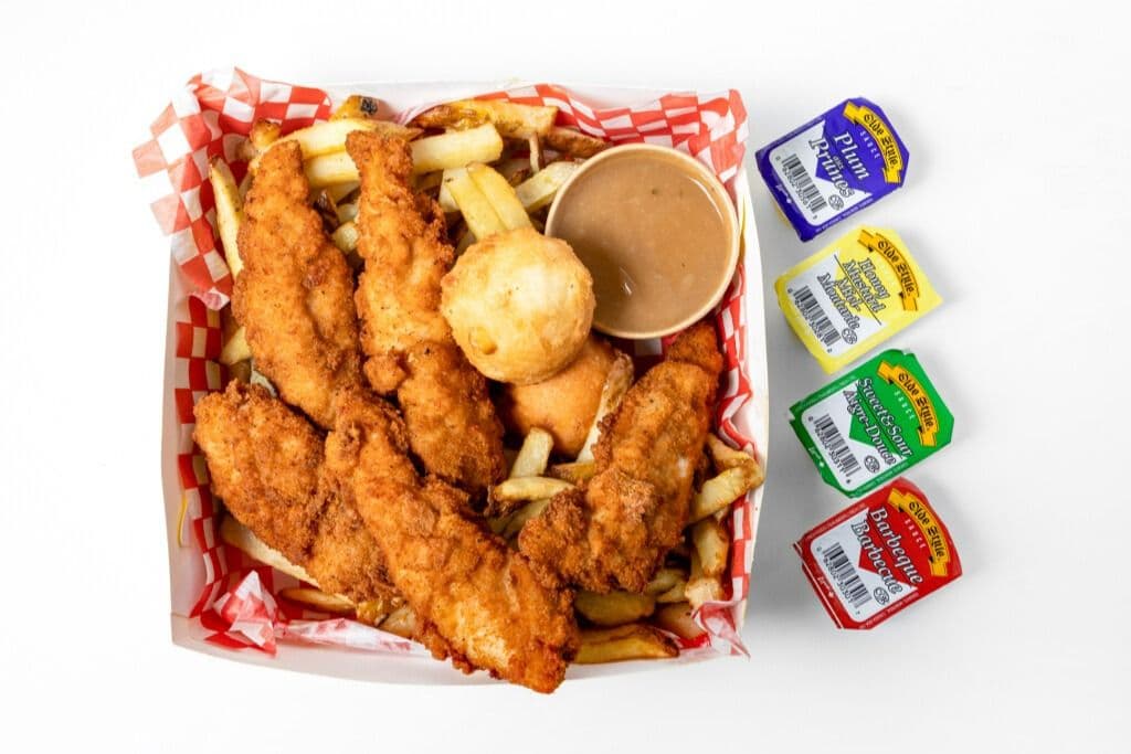 Hungry Man Dinner with Chicken Strips (5 pcs)