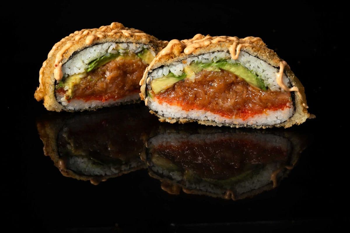 Salmon Tartare Sushi Burger