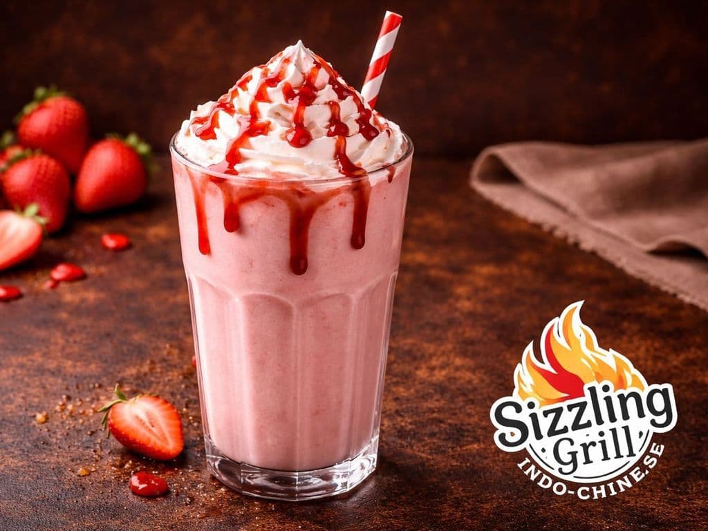 Strawberry milk shake