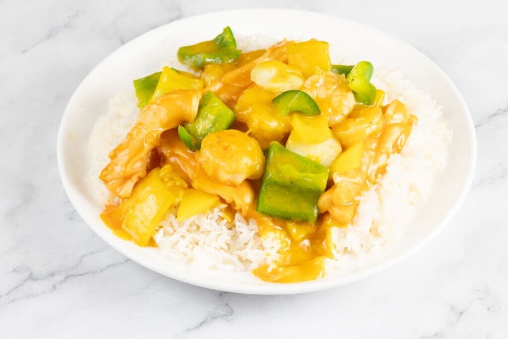 Curry Seafood on Rice