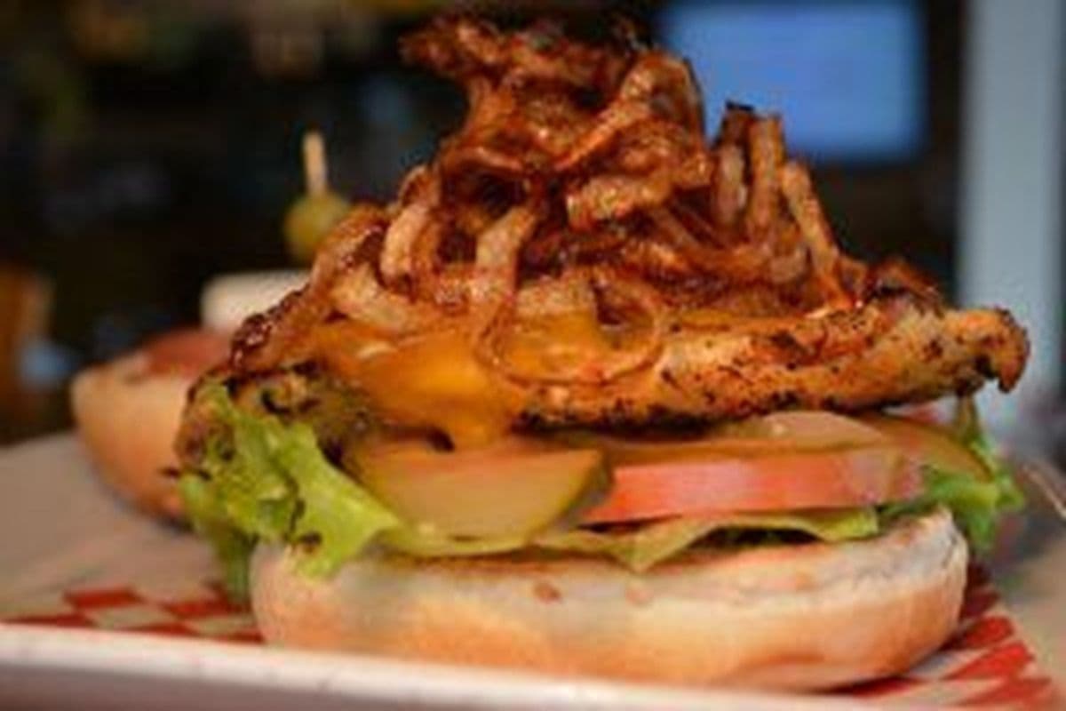 Chicken Burger with Fries and Dip