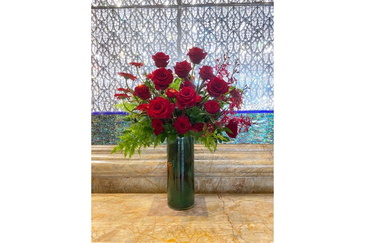 Red Rose Statement Arrangement
