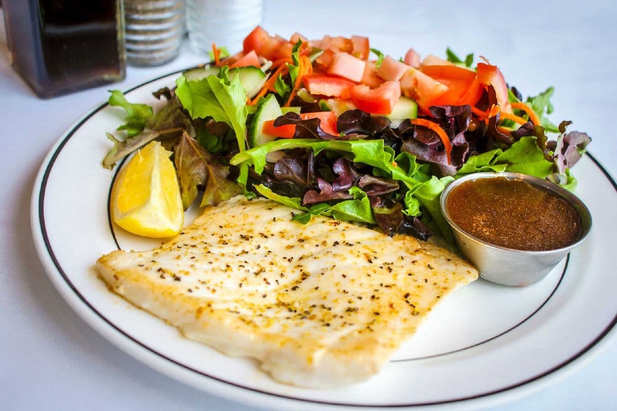Grilled Halibut Dinner - 4.5 oz