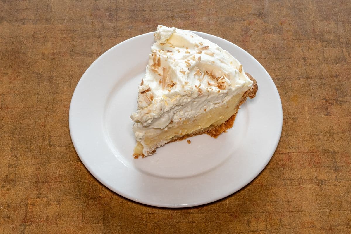 Slice of Coconut Cream Pie
