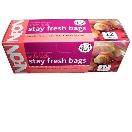 Neon Sacs a Languette 12 sacs/ Neon Stay Fresh Bags 12 Bags