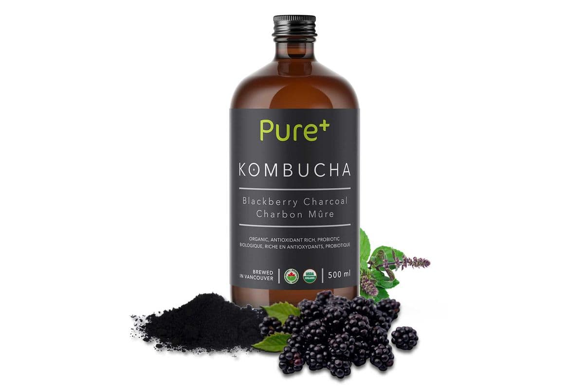 Blackberry Charcoal Kombucha (500 ml)