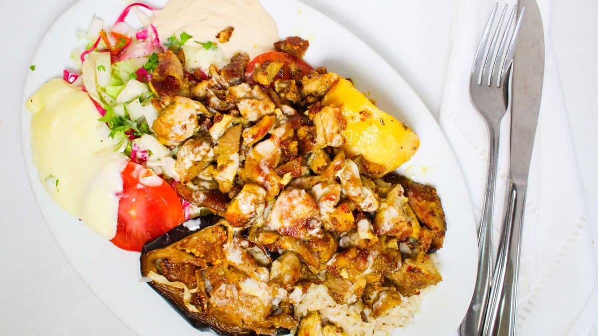 1. Chicken Shawarma Plate