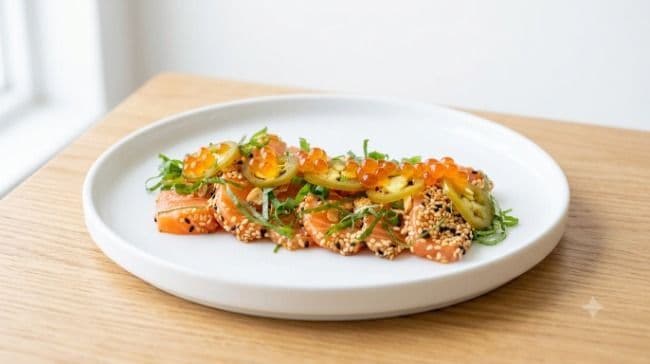 Crudo de Saumon au Sesame