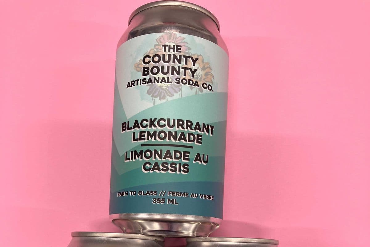 The County Bounty Soda Pop: Blackcurrent & Lemonade (355ml)