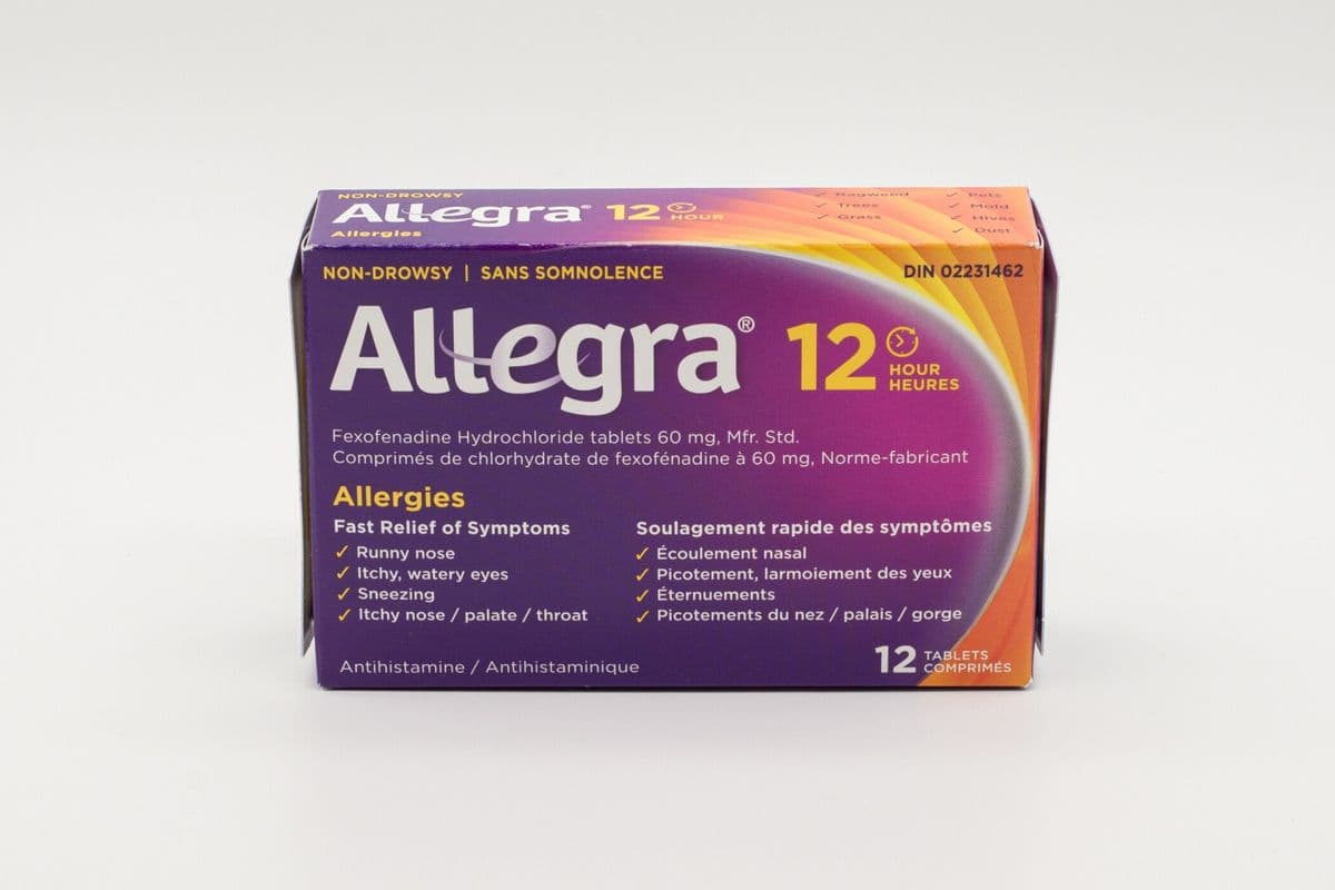 Allegra 12 hours fast relief of allergy symptoms (12 tablets )