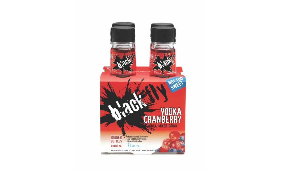 Black Fly Vodka Cranberry (4 x 400ml bottles)