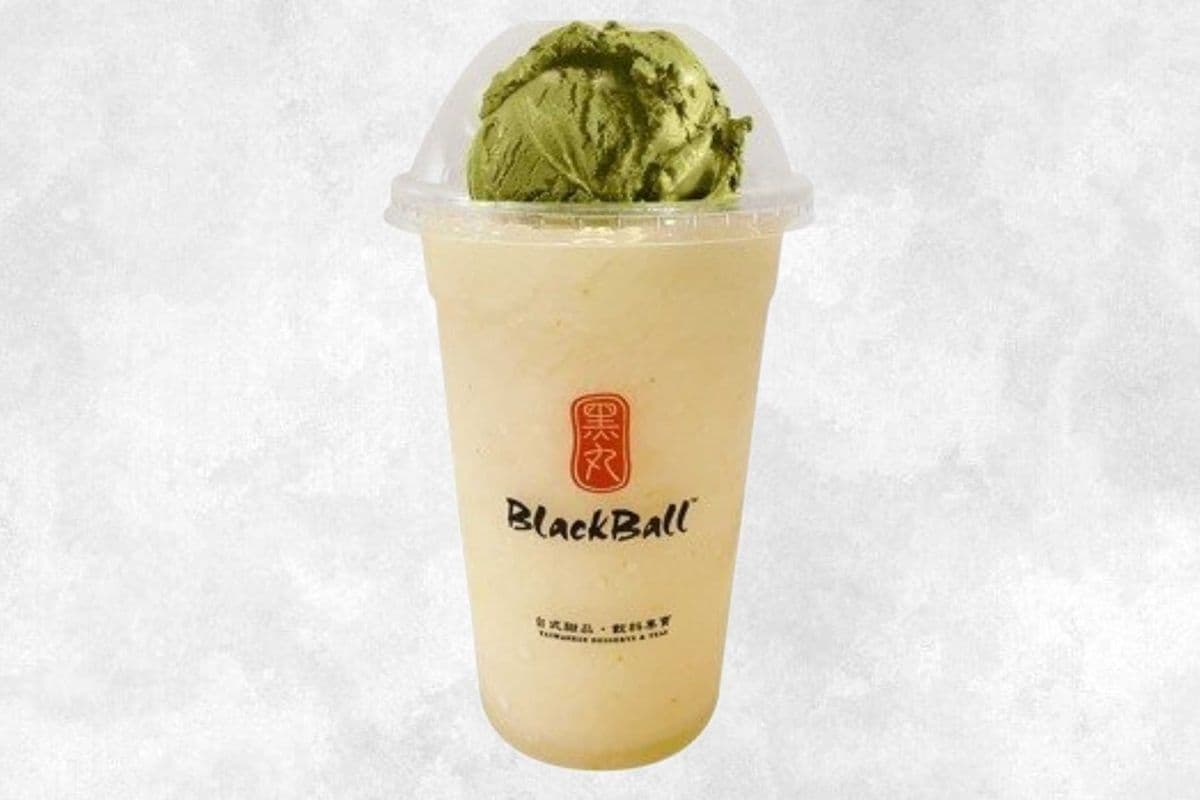 Yuzu Citron Slush Float with Matcha Gelato 宇治抹茶冰淇淋柚子冰沙