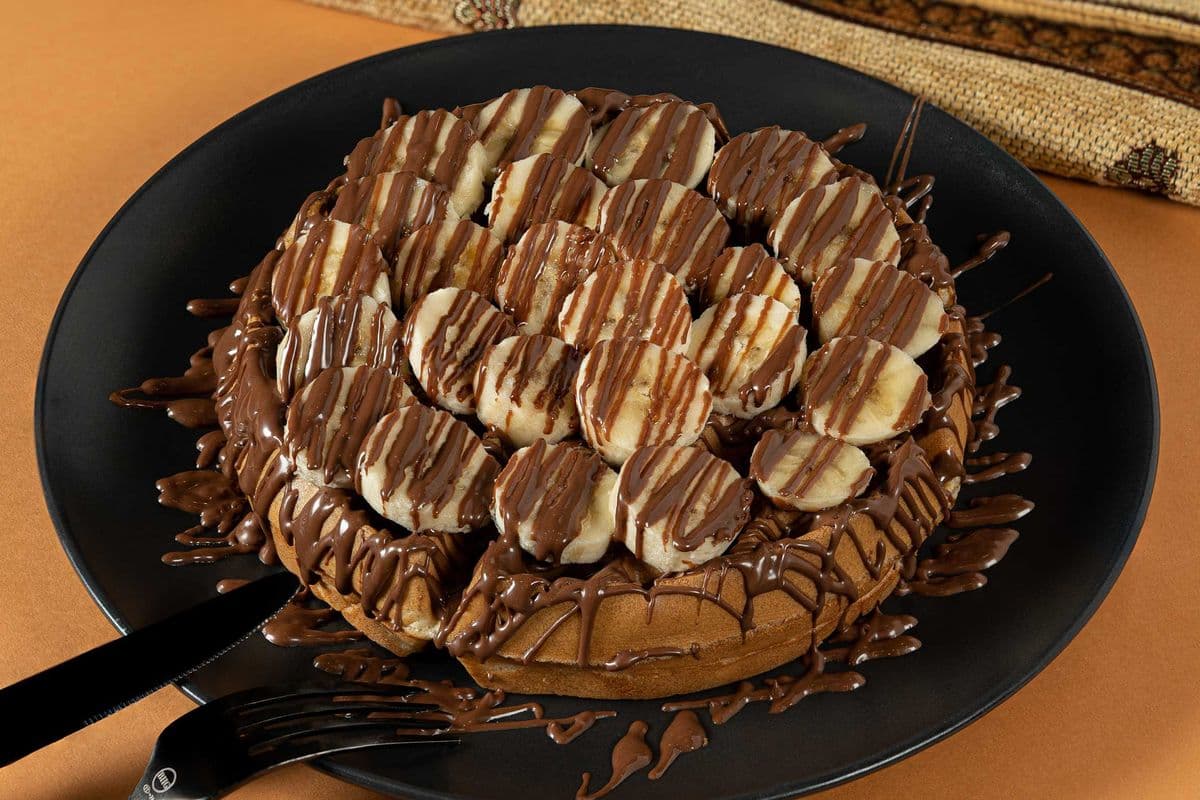 Nutella Banana Waffles