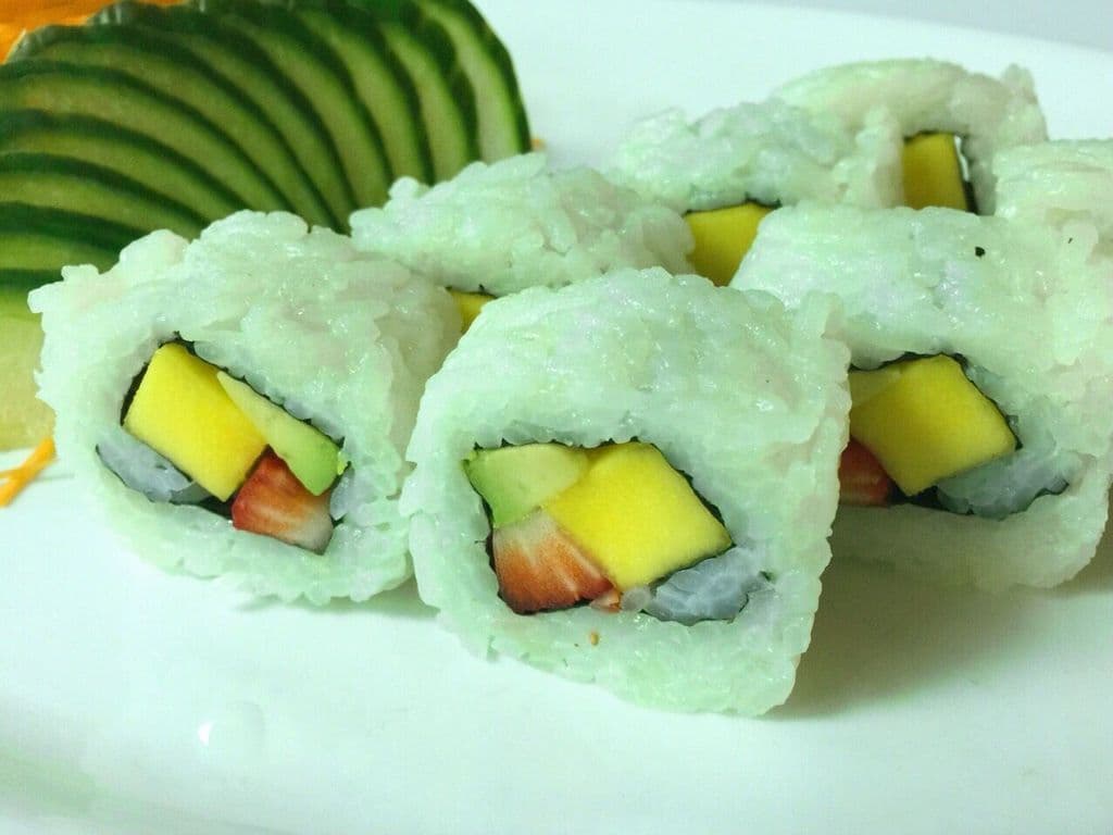 Strawberry Mango Avocado Roll