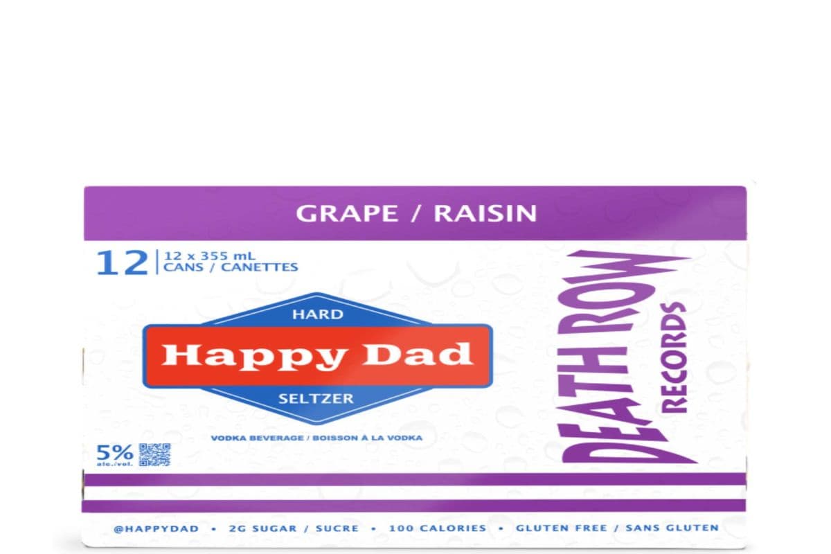 HAPPY DAD HARD SELTZER GRAPE 12*355ML (1 x 12*355ML)