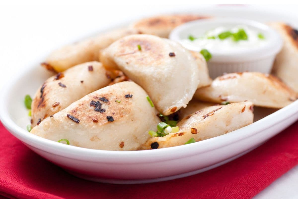 Perogies with Sour Cream