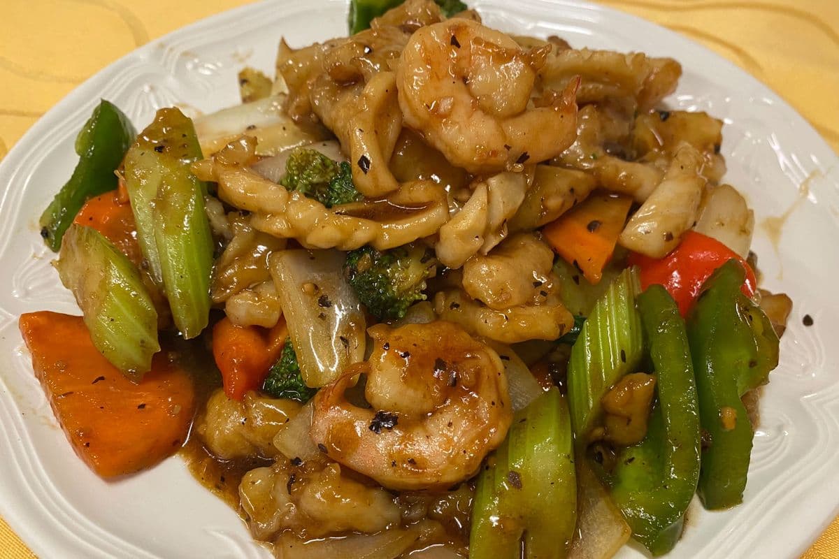 Seafood with Black Bean Sauce