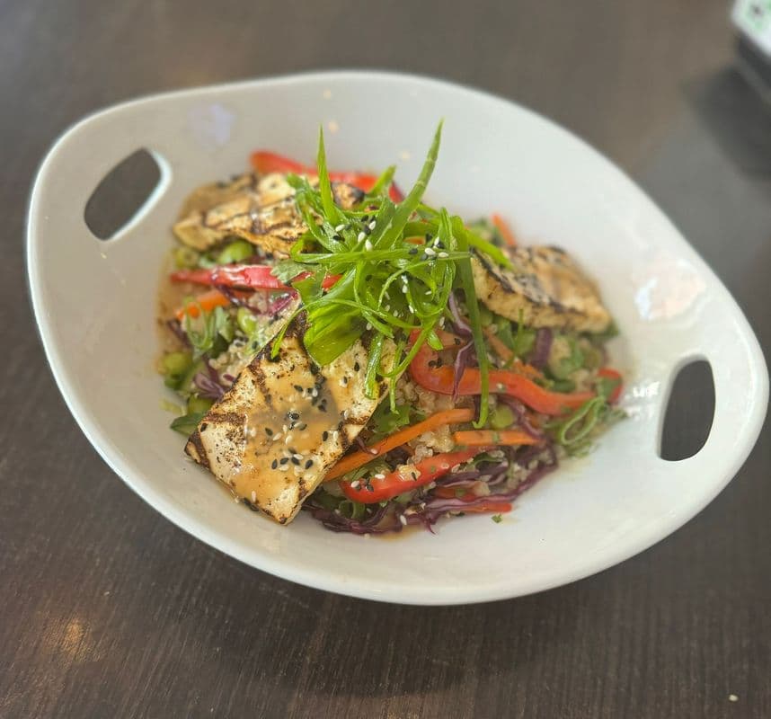 Vegan Tofu Quinoa Bowl