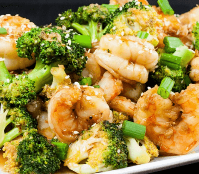 Shrimp with Canadian Broccoli