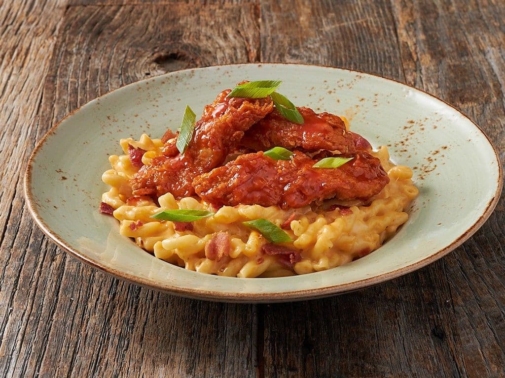 Crunchy Chicken Mac 'n' Cheese