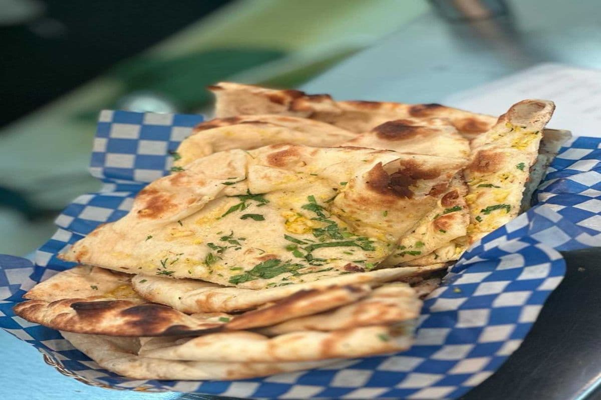Naan with Garlic and Herbs