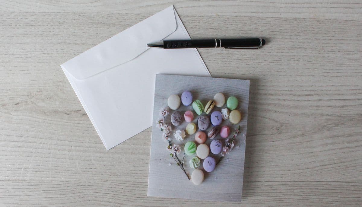 Note Card (Purple Heart Design)