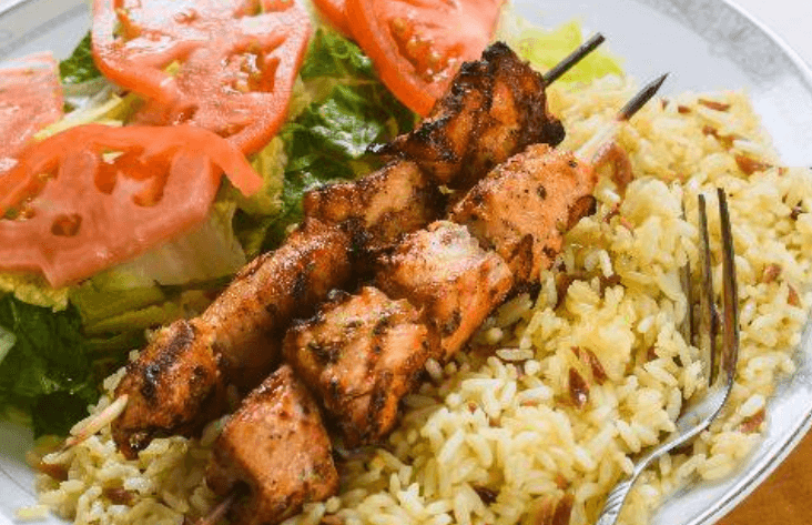 Chicken Souvlaki Dinner