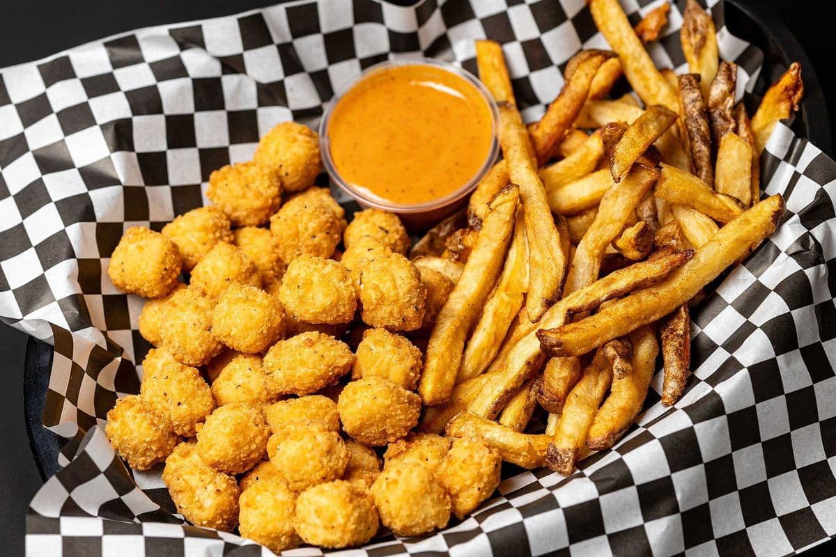 Kids' Popcorn Chicken and Fries with a Juice Box