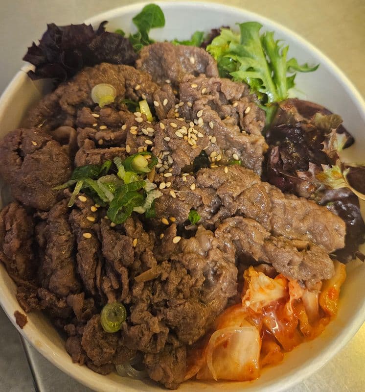 Korean Beef Bulgogi with Kimchi