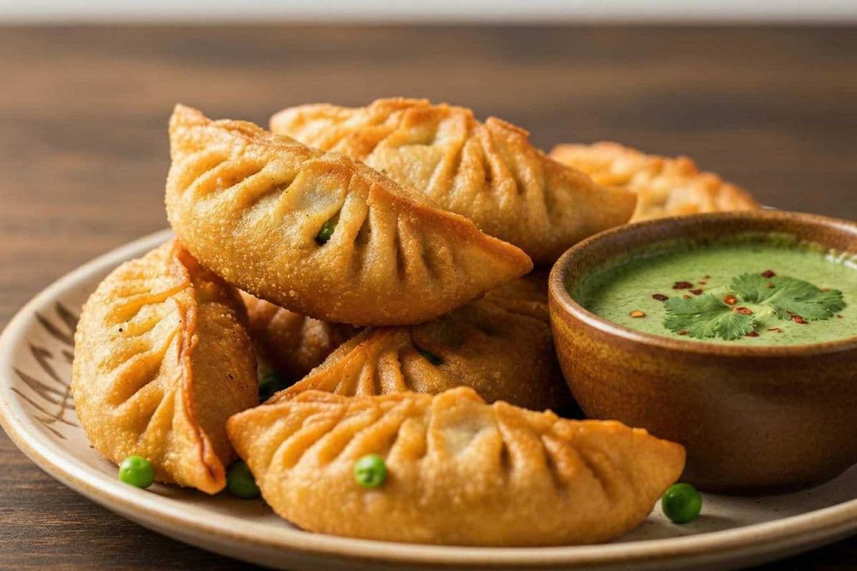 Vegan fried momo(dumpling)