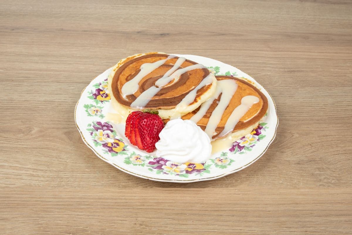 Cinnamon Bun Pancakes