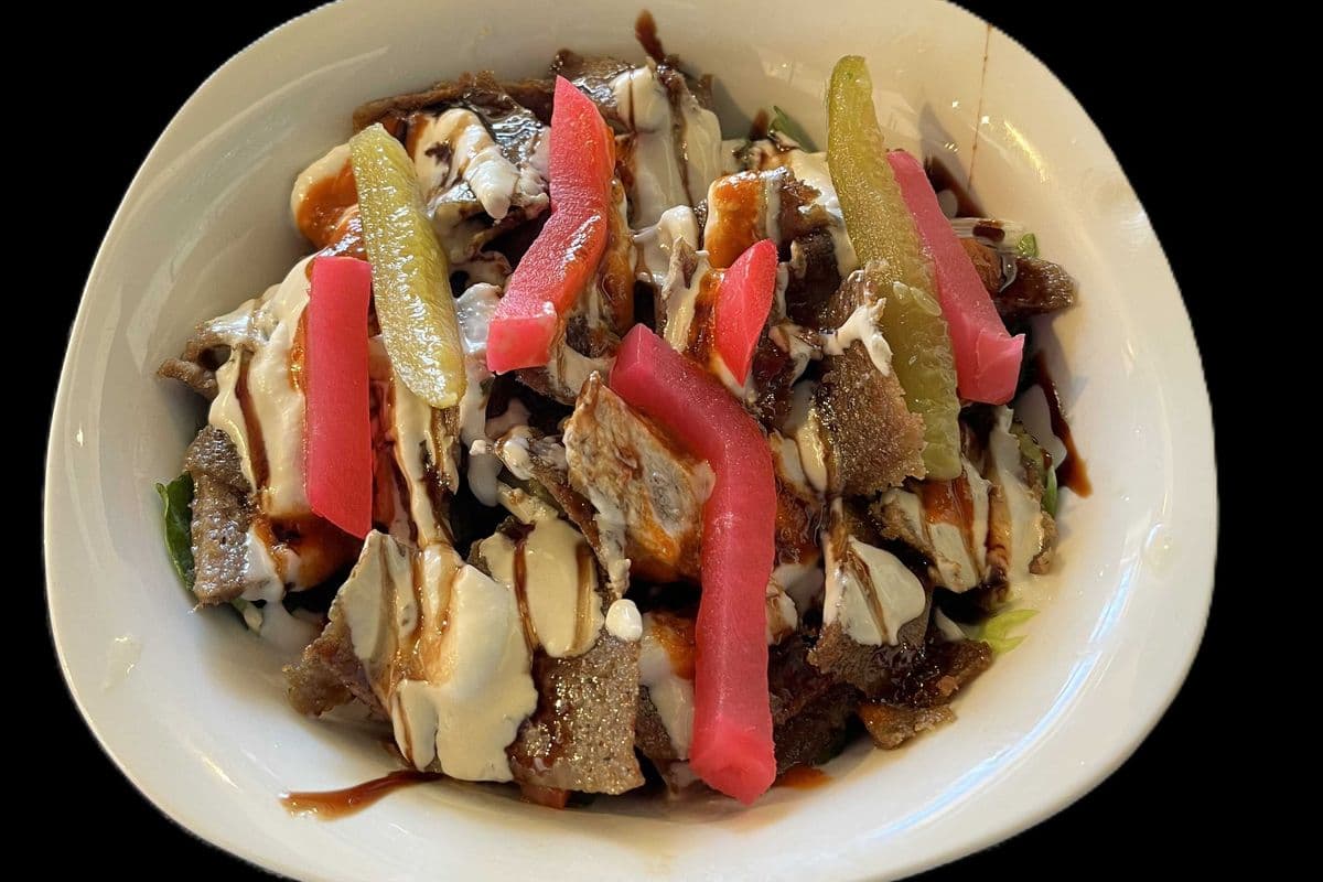 Beef Doner on Rice Bowl