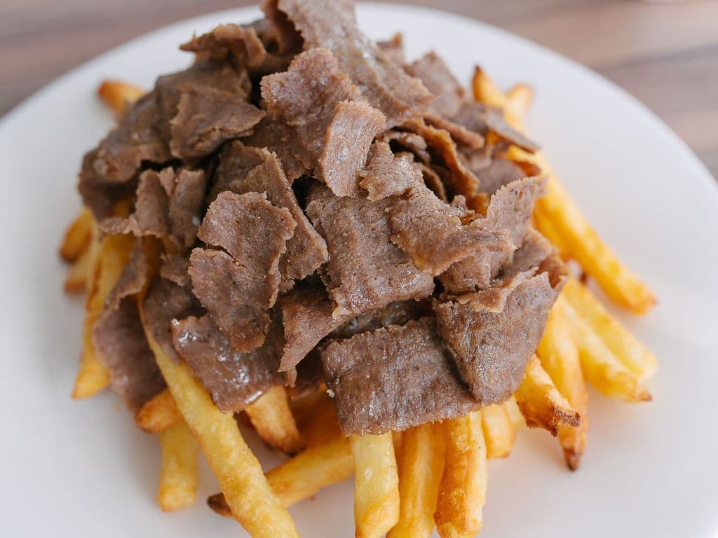 Large Fries & Lamb Donair Meat