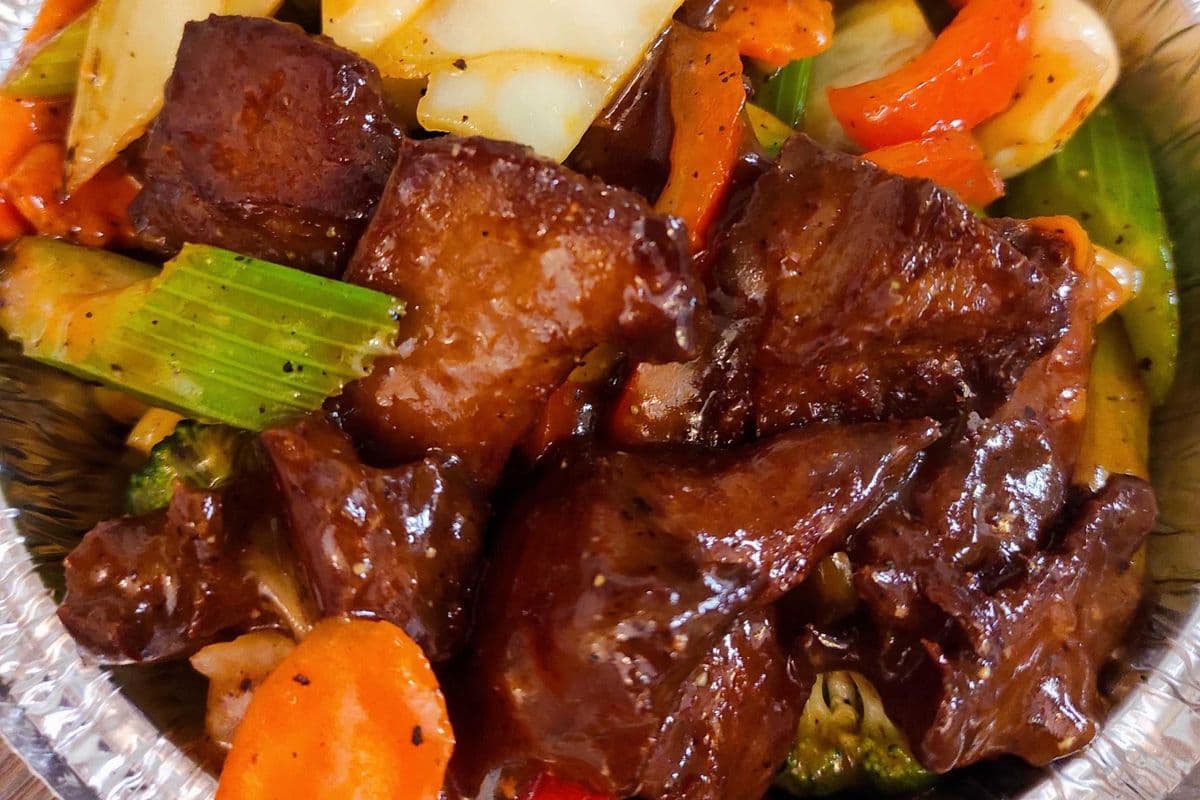 E59. Black Pepper Cutlets with Mixed Vegetables