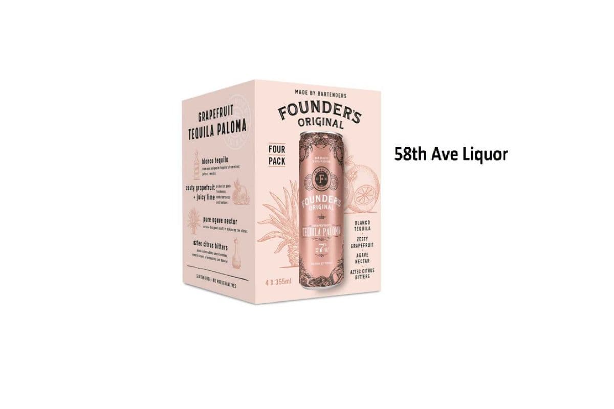 FOUNDER'S ORIGINAL TEQUILA PALOMA CANS (1 x 4x355ML)