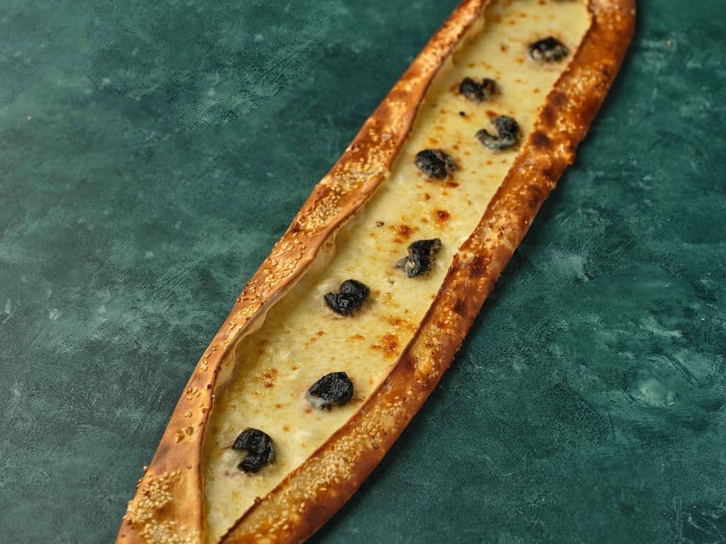 Cheese and Olive Pide