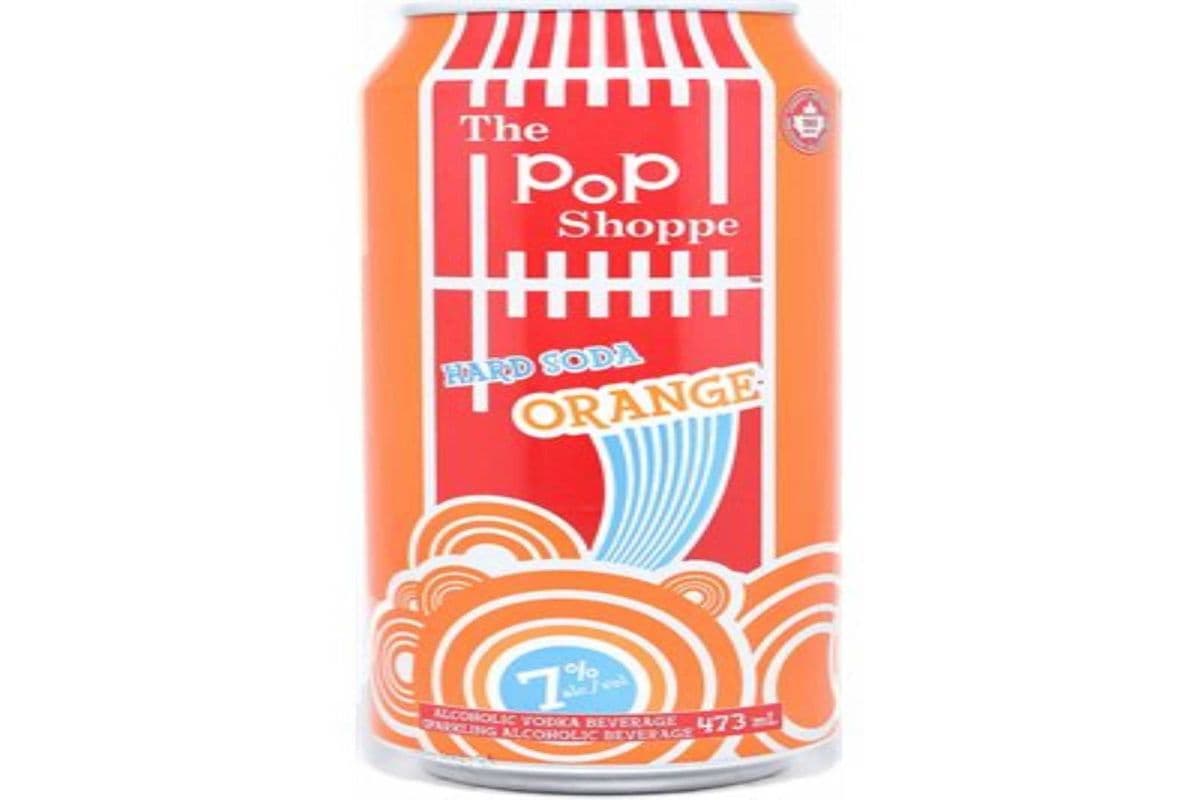 Pop Shoppe Orange Hard Soda (1 x 473ml can)