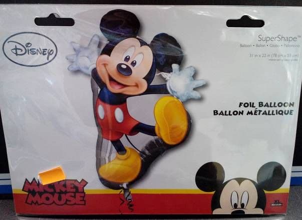 31x22" Super Shape Foil Balloon - Mickey Mouse