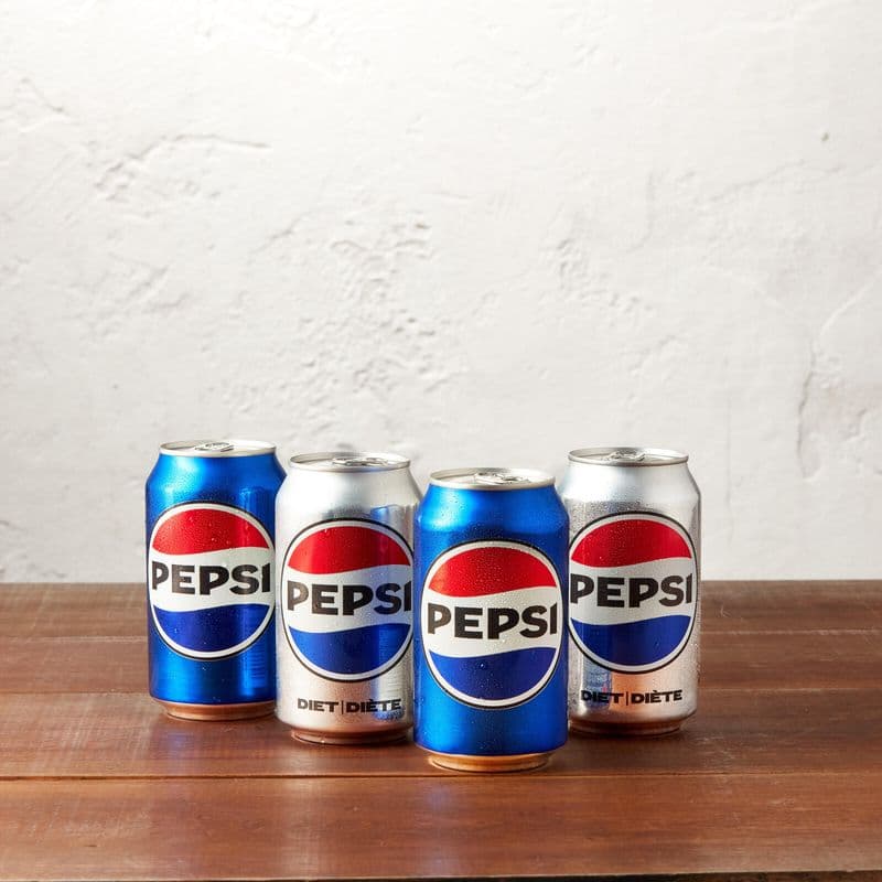 4 Canned Pepsi Drinks
