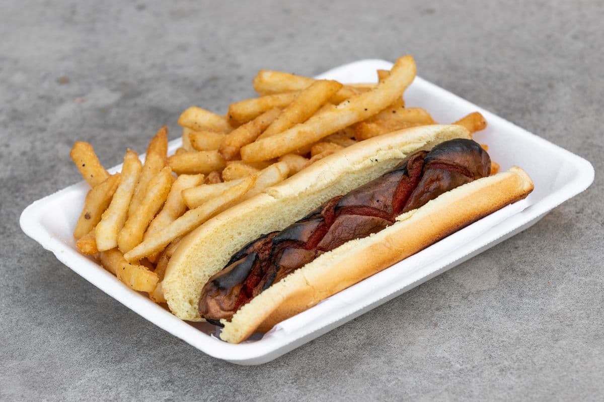 Beef Hot Dog with Fries