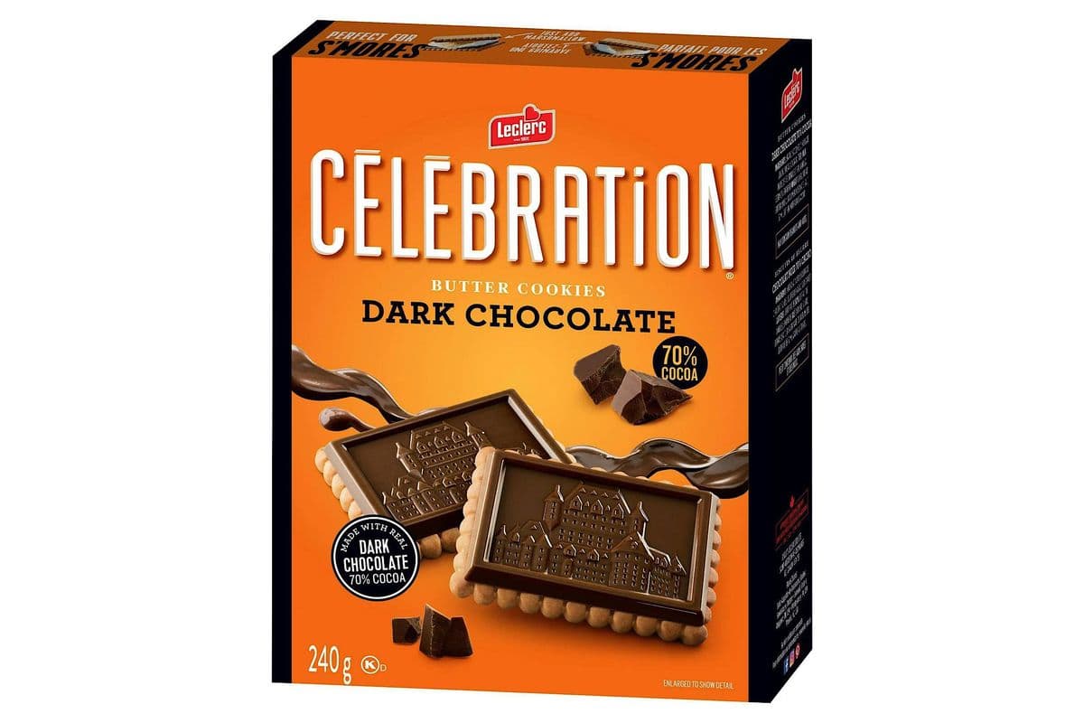 Celebration - Biscuits au Beurre Chocolat Noir / Dark Chocolate Butter Cookies (240 g)