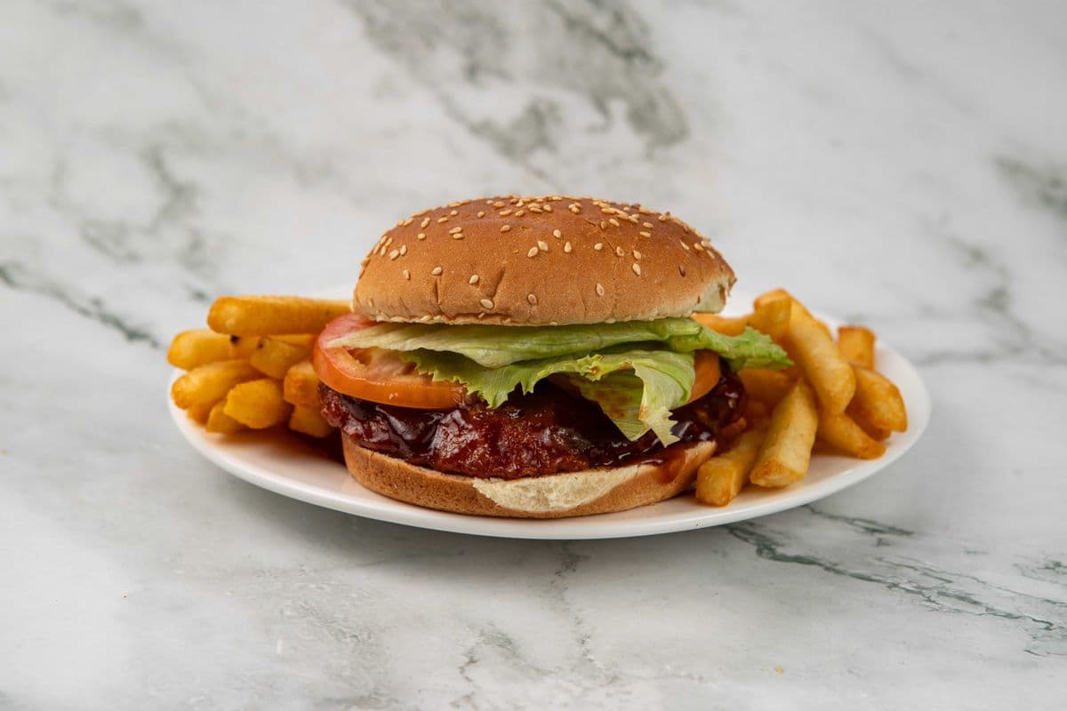 Spicy BBQ Chicken on a Bun